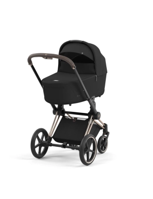 Cochecito 2 piezas Cybex Priam Sepia Black con Chasis Rosegold