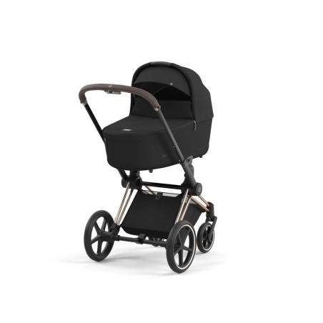 Cochecito 2 piezas Cybex Priam Sepia Black con Chasis Rosegold