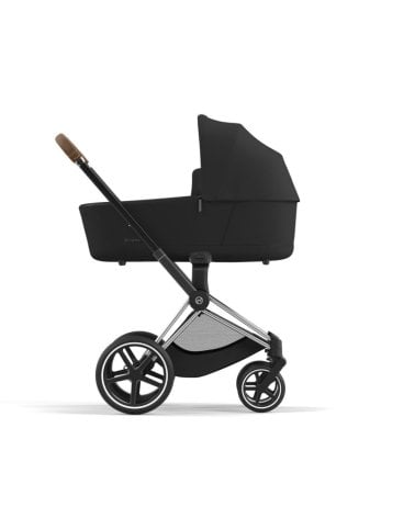 Cochecito 2 piezas Cybex Priam Sepia Black con chasis Chrome Brown