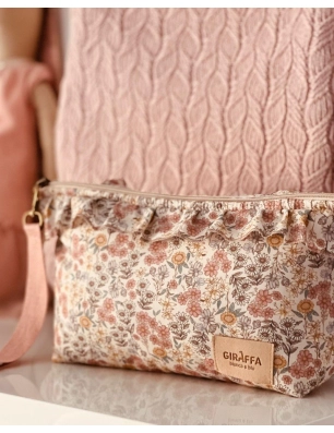 Neceser Emily de Giraffa Bianca e Blu