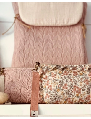 Neceser Emily de Giraffa Bianca e Blu