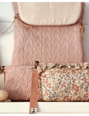 Neceser Emily de Giraffa Bianca e Blu