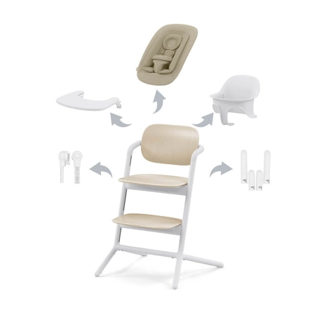 Trona Cybex Lemo 4 en 1 Sand/White