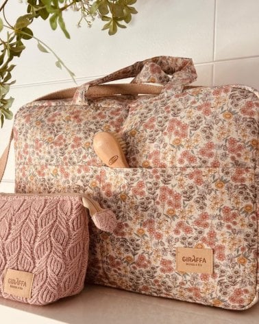 Bolsa Canastilla Emily de Giraffa Bianca e Blu
