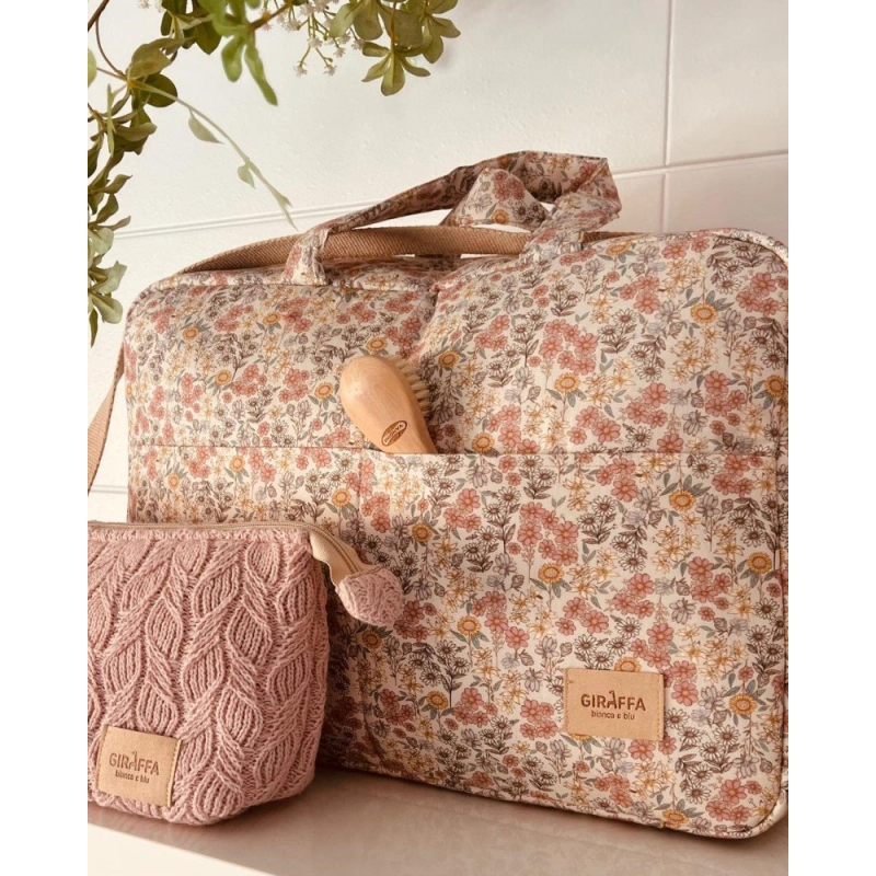 Bolsa Canastilla Emily de Giraffa Bianca e Blu