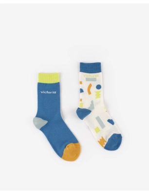 Pack Calcetines Formas de Victoria Azul
