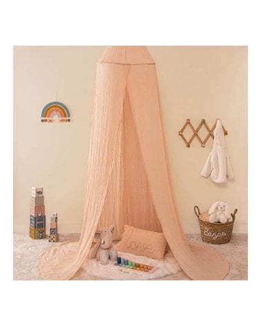 Dosel Lili de gasa de algodón de Atmosphera Rosa