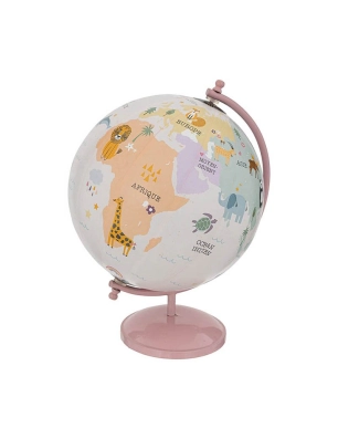 Globo terráqueo infantil de Atmosphera Rosa