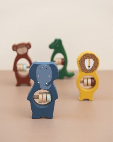 Sonajero de madera Mrs. Elephant de Trixie