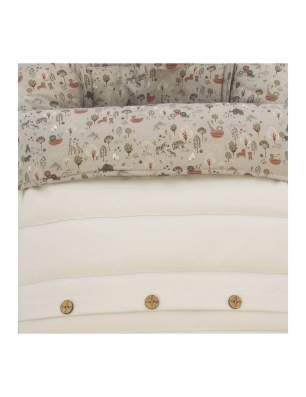 Saco para silla de paseo Tallin de Rosy Fuentes Blanco / Gris