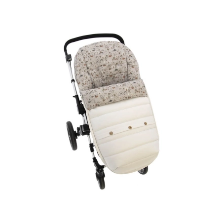 Saco para silla de paseo Tallin de Rosy Fuentes Blanco / Gris