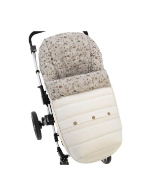 Saco para silla de paseo Tallin de Rosy Fuentes Blanco / Gris