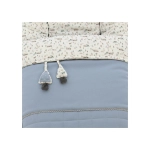 Saco para silla estrecho Irati de Rosy Fuentes Azul Empolvado