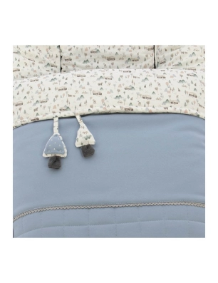 Saco para silla estrecho Irati de Rosy Fuentes Azul Empolvado