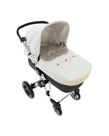 Saco para coche 3 usos Tallin de Rosy Fuentes Blanco / Gris