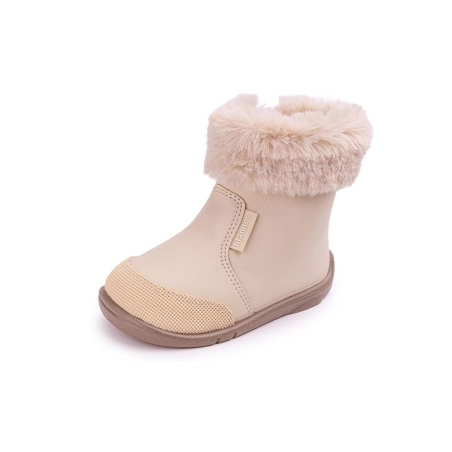 Botitas de Piel Bobas de Titanitos Beige