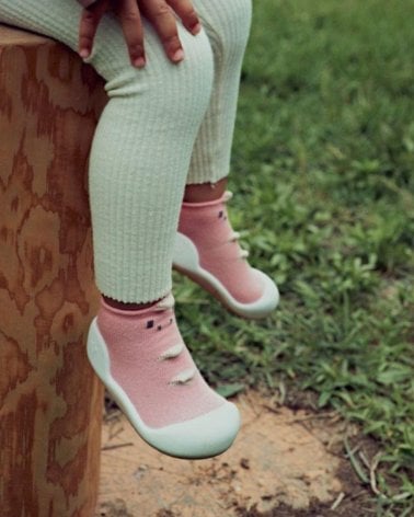 Attipas Dinosaur Zapatillas antideslizantes Bebé Rosa