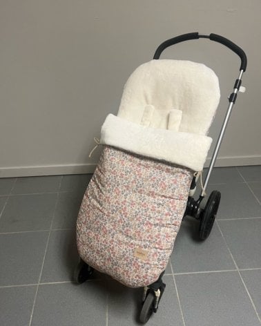 Saco Buga Emily Interior Pelo Giraffa Bianca e Blu