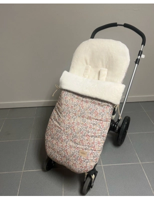 Saco Mac Emily Interior Pelo Giraffa Bianca e Blu