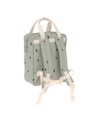 Mochila Infantil Cuadrada de Lässig Oliva