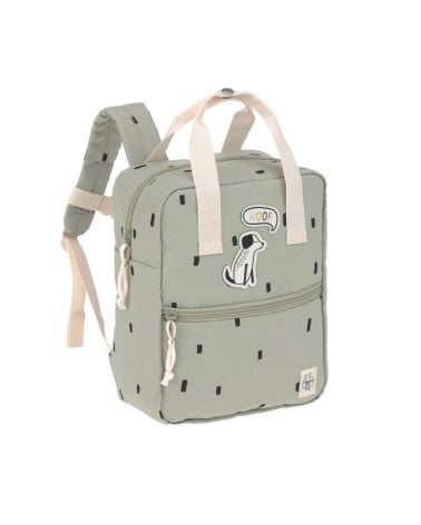 Mochila Infantil Cuadrada de Lässig Oliva