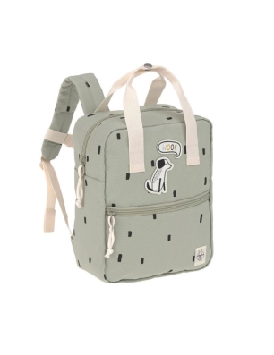 Mochila Infantil Cuadrada de Lässig Oliva