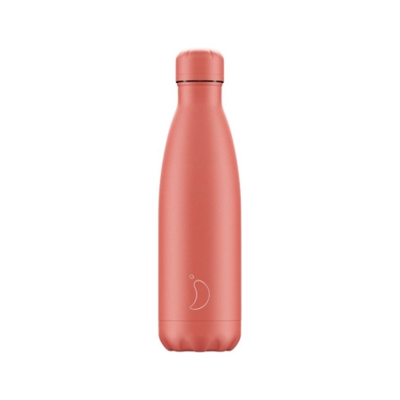 Botella Inox Pastel Total 500ml de Chilly´s Coral