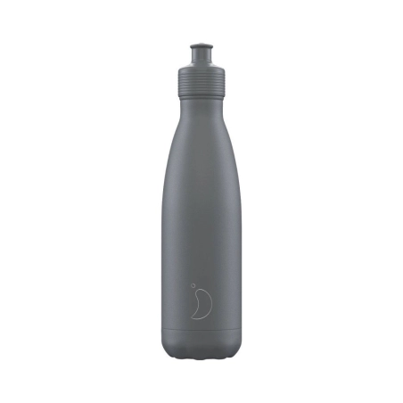 Botella Inox Sports 500ml de Chilly's Gris Mate