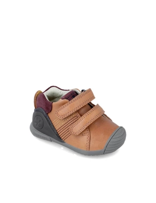 Zapato Doble Tira Biomecanics Camel