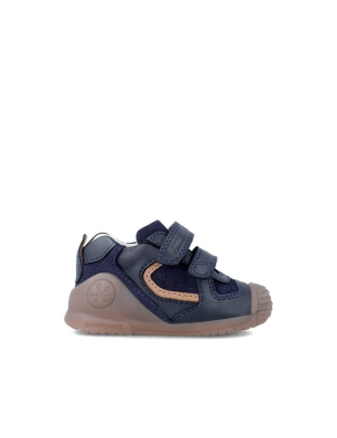 Botin Doble Tira Biomecanics Marino / Beige