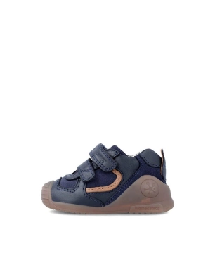 Botin Doble Tira Biomecanics Marino / Beige