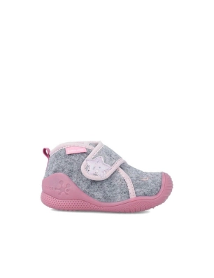 Zapatilla Biohome Velcro Biomecanics Rosa