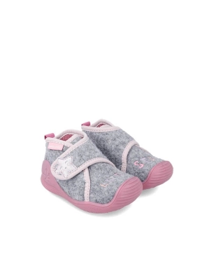 Zapatilla Biohome Velcro Biomecanics Rosa