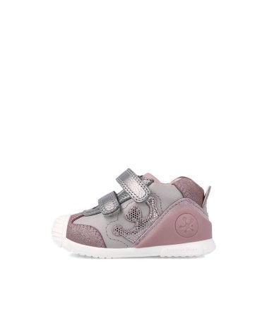 Botin Doble Tira Adherente Biomecanics Plateado