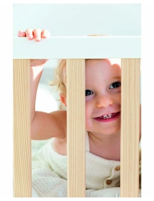 Cuna Colecho Nona de Trama Blanco / Natural