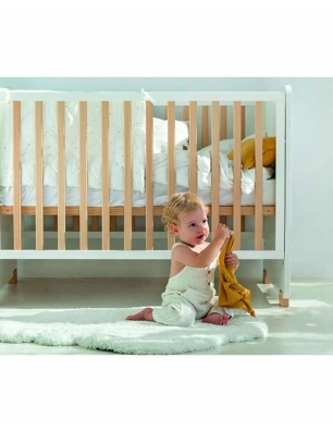 Cuna Colecho Nona de Trama Blanco / Natural