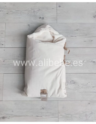 Saco Cuco con Capucha Interior Pelo Essenza de Giraffa Bianca e Blu