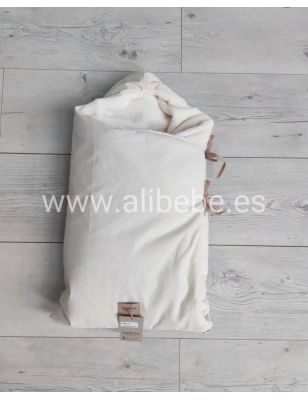 Saco Cuco con Capucha Interior Pelo Essenza de Giraffa Bianca e Blu