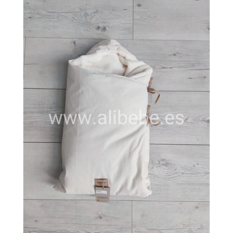 Saco Cuco con Capucha Interior Pelo Essenza de Giraffa Bianca e Blu