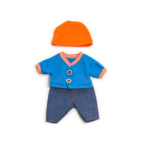 Conjunto Entretiempo Jeans Muñeco 21 cm Miniland Dolls