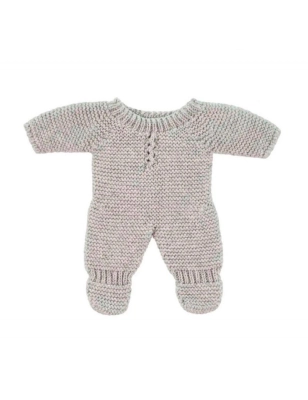 Pijama de Punto Muñeco 21 cm Miniland Dolls Gris