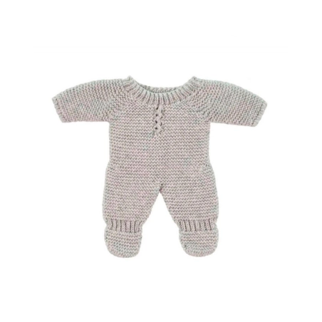 Pijama de Punto Muñeco 21 cm Miniland Dolls Gris