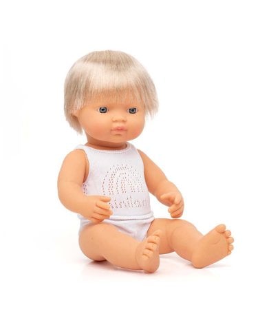 Muñeco Caucásico Rubio 38 cm Miniland Dolls