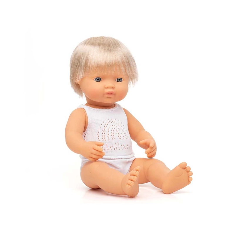 Muñeco Caucásico Rubio 38 cm Miniland Dolls