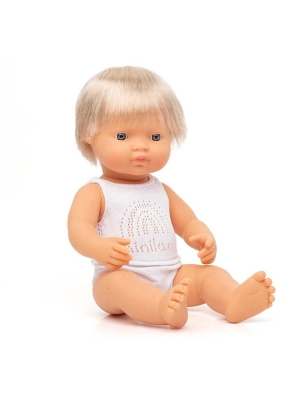 Muñeco Caucásico Rubio 38 cm Miniland Dolls