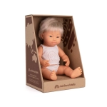 Muñeco Caucásico Rubio con Síndrome de Down 38 cm Miniland Dolls