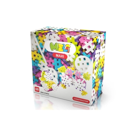 Constructor Meli Maxi 120 Piezas Pastel