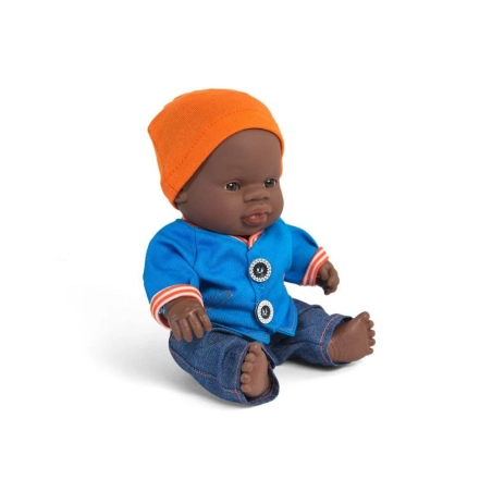 Conjunto Entretiempo Jeans Muñeco 21 cm Miniland Dolls