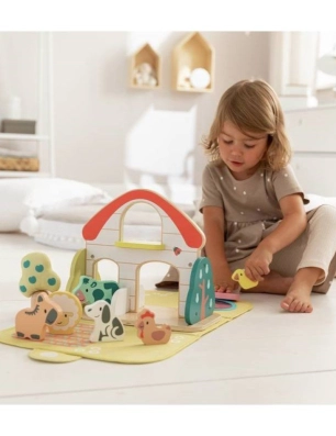 Granja de Animales de Madera Hape