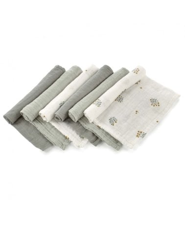 Pack 6 Muselinas Naturales Jané U78 Botanic